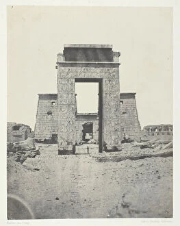 Gateway Gallery: Karnak, Propylone du Temple de Khons;Thèbes, 1849 / 51, printed 1852