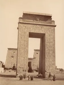 Pylon Prints: Karnak. Pylone de Ptolomee, 1880s. Creator: Unknown