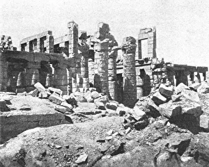 Thebes As Said Egypt Prints: Karnak: Ruines du troisieme pylone du grand temple; Le Nord-Est Africain