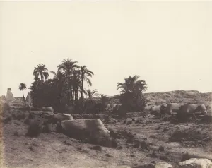 Felix Teynard Prints: Karnak (Thebes), Avenue de Sphinx - Vue Generale Prise du Point G, 1851-52