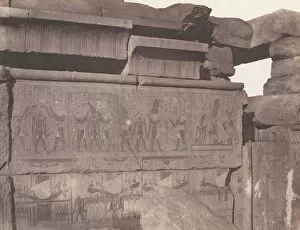 Teynard Felix Gallery: Karnak (Thebes), Palais - Construction de Granit - Decoration Sculptee