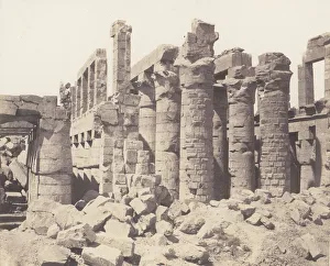 Felix Teynard Prints: Karnak (Thebes), Palais - Salle Hypostyle - Vue Generale Prise du Point Q
