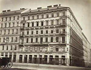 Caf And Xe9 Prints: KarnthnerstraBe No. 59, Zinshaus des Herrn Sam Maeir, 1860s. Creator: Unknown