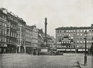 Oberbayern Prints: The Karolinenplatz, Munich, Germany, 1895. Creator: W &s Ltd