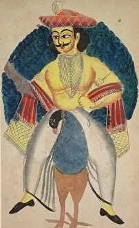 Kalighat Painting Gallery: Kartikeya, 1800s. Creator: Unknown