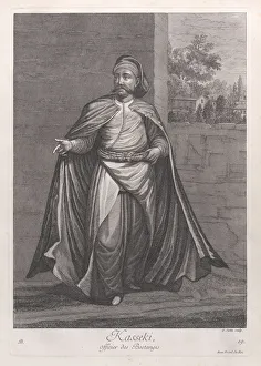 Jean Baptiste Van Mour Prints: Kasseki, officier des Bostangis, 1714-15. Creator: Unknown
