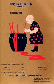 Stirring Prints: Kast & Ehinger G. M. B. H. Stuttgart - printed with Blue 3