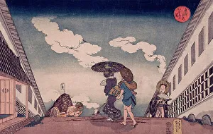 Kuniyoshi Utagawa Prints: Kasumigaseki, published 1834. Creator: Utagawa Kuniyoshi