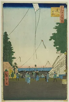 Kasumigaseki, from the series One Hundred Famous Views of Edo (Meisho Edo hyakkei), 1857. Creator: Ando Hiroshige. Kasumigaseki, from the series One Hundred Famous Views of Edo (Meisho Edo hyakkei), 1857