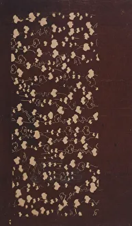 Repetition Prints: Katagami stencil with leaves, between 1900 and 1952. Creator: Unknown