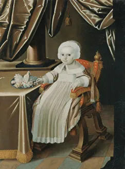 Baden Durlach Prints: Katarina Barbara, 1650-1733, Princess of Baden-Durlach, 1653. Creator: Anon