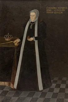 Gold Chain Prints: Katarina Stenbock, 1535-1621, Queen of Sweden, c16th century. Creator: Anon
