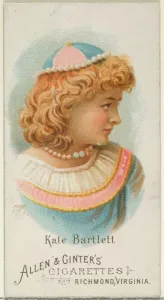 Worlds Beauties Prints: Kate Bartlett, from Worlds Beauties, Series 1 (N26) for Allen & Ginter Cigarettes