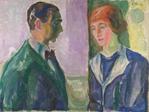 Munch Prints: Kate and Hugo Perls, 1913. Creator: Munch, Edvard (1863-1944)