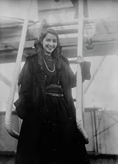 Aviator Prints: Kath. Stinson [in Tokyo], between c1915 and c1920. Creator: Bain News Service