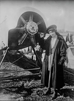 Aviator Prints: Kath. Stinson in Japan, 1917. Creator: Bain News Service