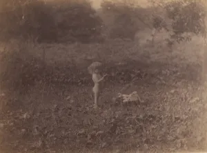 Eakins Thomas Prints: Katie Crowell in Avondale, Pennsylvania, 1887. 1887. Creator: Thomas Eakins