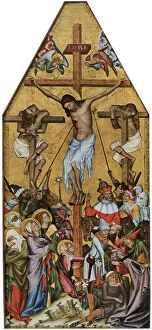 Images Dated 10th September 2009: The Kaufmann Crucifixion, c1350 (1955).Artist: Master of the Vyssi Brod Altar