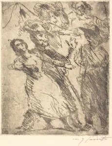 Kavaliere mit einer frau (Cavaliers with a Woman), c. 1923. Creator: Lovis Corinth