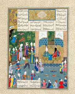 Chosroes Prints: Kay Khusraw Welcomed by his Grandfather