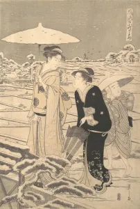 Rice Paddy Prints: Kayoi Komachi, from the series Seven Elegant Episodes of the Poet Komachi