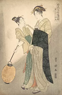 Prostitute Collection: Kayoi Komachi, from the series 'Seven Episodes of the Poet Komachi', ca. 1795
