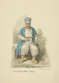1869 Prints: Kazan Tatar Man of 1830 (From the series Clothing of the Russian state), 1869