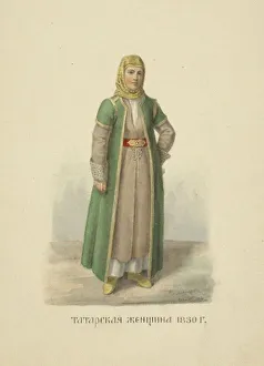 Kazan Tatar Woman of 1830 (From the series Clothing of the Russian state), 1869