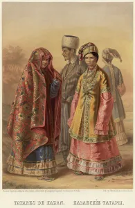Gustav Fedor Pauli Prints: Kazan Tatars, 1862. Creator: Karlis Huns