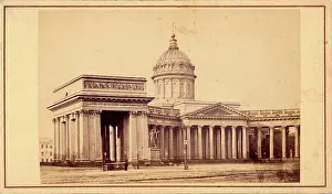 Petersburg Prints: Kazansky Cathedral, mid-19th century. Creator: Alfred Lorens