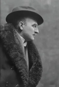 Sheepskin Prints: Keeling, Robert Lee, Mr. portrait photograph, 1915 Feb. 4. Creator: Arnold Genthe