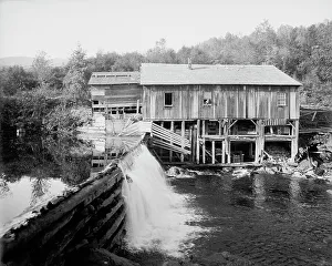Disrepair Prints: Keene Valley, old mill on the Ausable