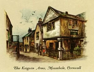 Images Dated 7th June 2019: The Keigwin Arms, Mousehole, Cornwall, 1936. Creator: Unknown