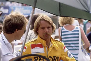 Keke Rosberg at the British Grand Prix, Brands Hatch, Kent, 1982