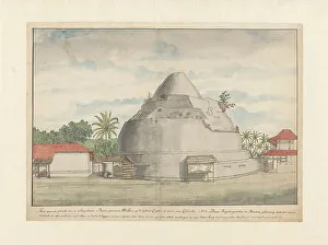 Ceylon Sri Lanka Prints: Kelaniya Stupa in Ceylon, 1785. Creator: Jan Brandes