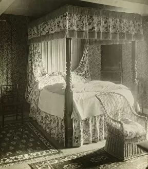 Kelmscott Manor: Bed William Morris Was Born In, 1896. Creator: Frederick Henry Evans