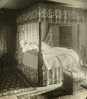 Evans Frederick Henry Hon Frps Prints: Kelmscott Manor: Bed William Morris Was Born In, 1896. Creator: Frederick Henry Evans