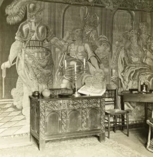 Lantern Slide Gallery: Kelmscott Manor: Tapestry Details, 1896. Creator: Frederick Henry Evans