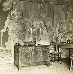 Kelmscott Manor: Tapestry Details, 1896. Creator: Frederick Henry Evans Kelmscott Manor: Tapestry Details, 1896. Creator: Frederick Henry Evans