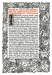 Typeface Gallery: Kelmscott Press: Page printed in the Golden Type, c.1895, (1914). Artist: William Morris