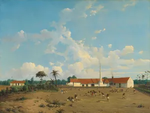 Java Indonesia Prints: The Kemanglen Sugar Factory near Tegal (or Tagal), Java, 1870-1875. Creator: Abraham Salm