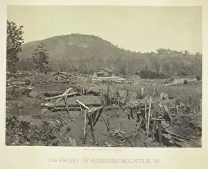 Barnard George Gallery: The Front of Kenesaw Mountain, GA, 1866. Creator: George N. Barnard