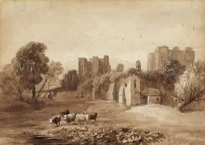 Leicester Earl Of Prints: Kenilworth Castle From The East, 1831-40. Creator: David Cox the Elder