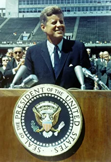 Presidential Collection: Kennedy at Rice University, 1962. Creator: Unknown