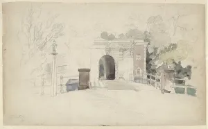 The Kennemer or Nieuwpoort in Haarlem, 1837-1888. Creator: Johannes Josephus Destree