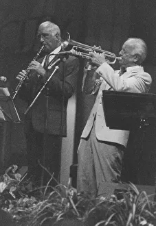 Clarinetist Prints: Kenny Baker and Roy Willox, Barbican, London 1993. Creator: Brian Foskett