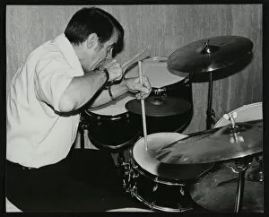 Cymbals Gallery: Kenny Clare playing the drums, London, 1978. Artist: Denis Williams