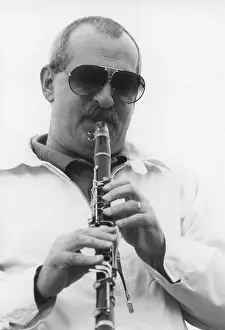 Brecon Prints: Kenny Davern, Brecon Jazz Festival, 1990. Creator: Brian Foskett