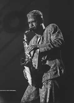 Alto Saxophone Prints: Kenny Garrett, North Sea Jazz Festival, Netherlands, 1991. Creator: Brian Foskett