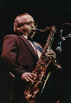 Dominion Theatre Prints: Kenny Hing, Count Basie Band, Dominion Theatre, London, 1990. Creator: Brian Foskett